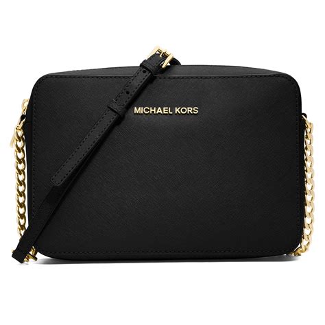 bolsa michael kors original negra|Michael Kors black crossbody.